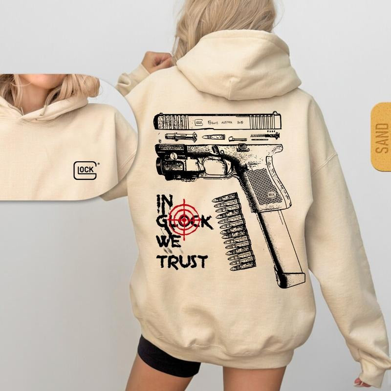 [BIG DEAL]Glok Cotton  2 Side-In Glok We Trust Hoodie & Sweatshirt, Unisex Hoodie & Sweatshirt, Sport Hoodie & Sweatshirt Casual Streetwear