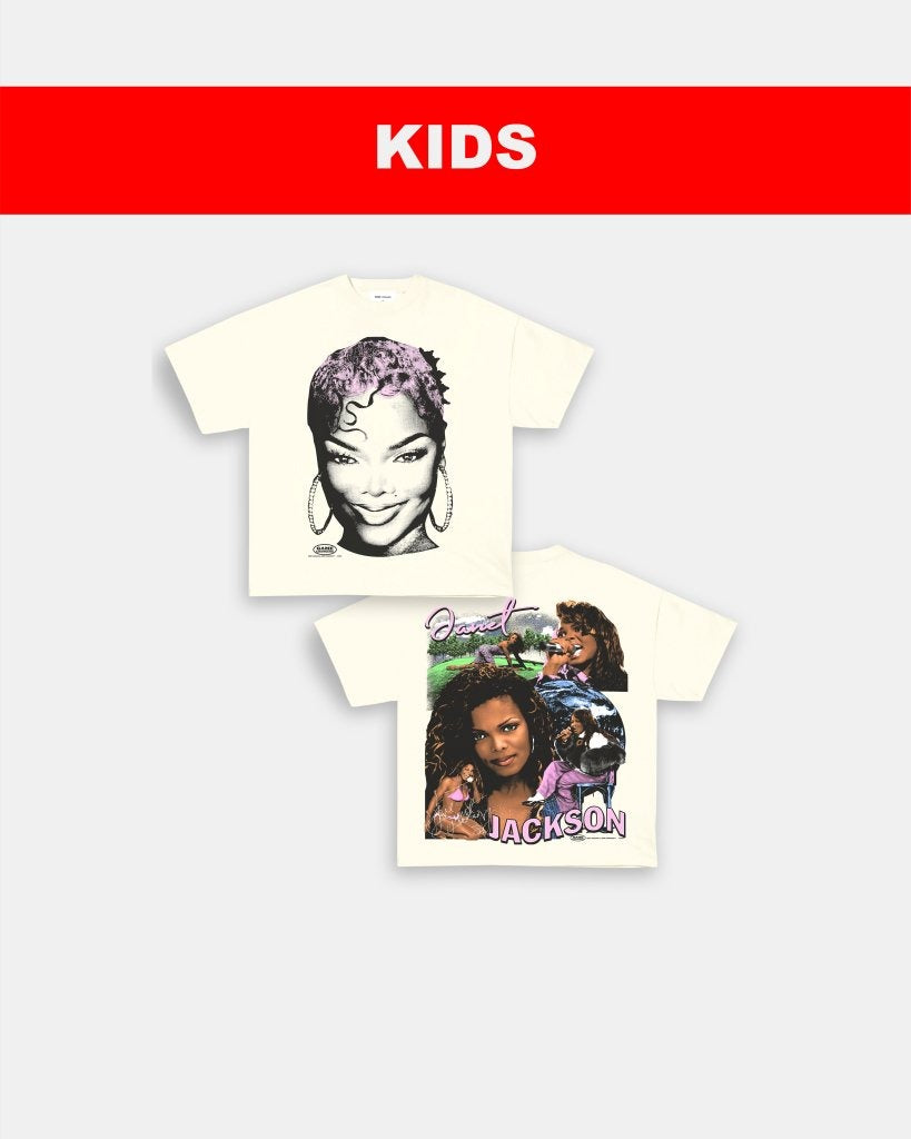 BIG FACE JANET JACKSON - KIDS TEE - [DS]