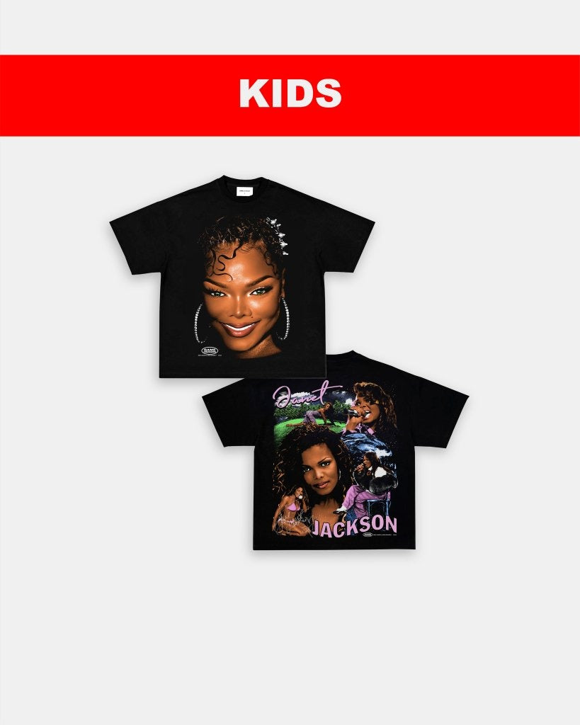 BIG FACE JANET JACKSON - KIDS TEE - [DS]