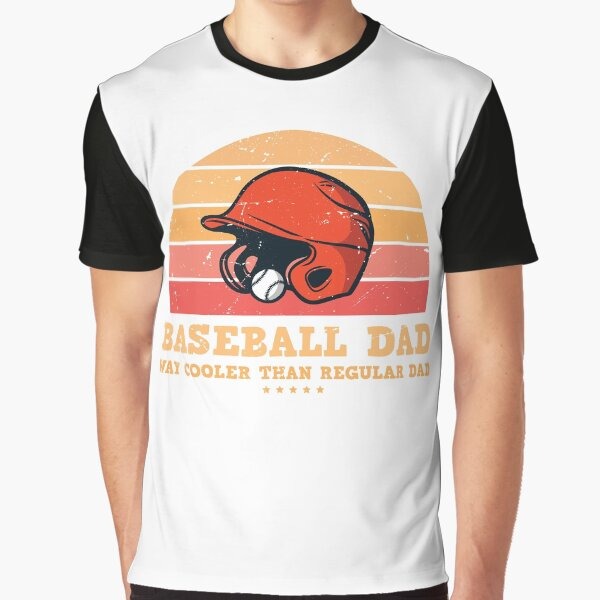 Baseball Dad Way Cooler Than Regular dad/ Retro baseball / Vintage baseball Baseball Dad / Ball Dad New Dad Birthday Gift for Dad Graphic T-Shirt