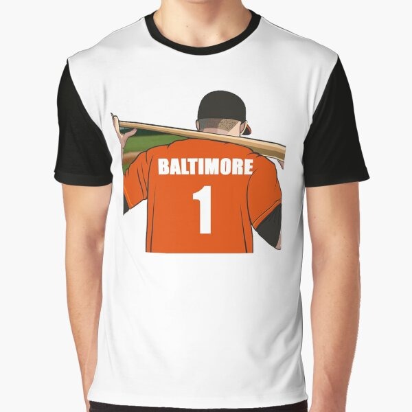 Baltimore Baseball Jersey Number 1 Fan Graphic T-Shirt
