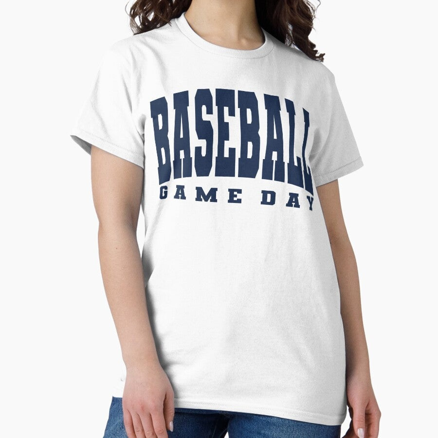 Baseball Game Day Shirt, Sporty Gift for Him, Her, or Any Baseball Fan, Vintage Baseball Hoodie for Game Day, Birthdays & Christmas, Baseball Mom & Dad Sweatshirt, Fun Gift for Men & Women Classic T-Shirt