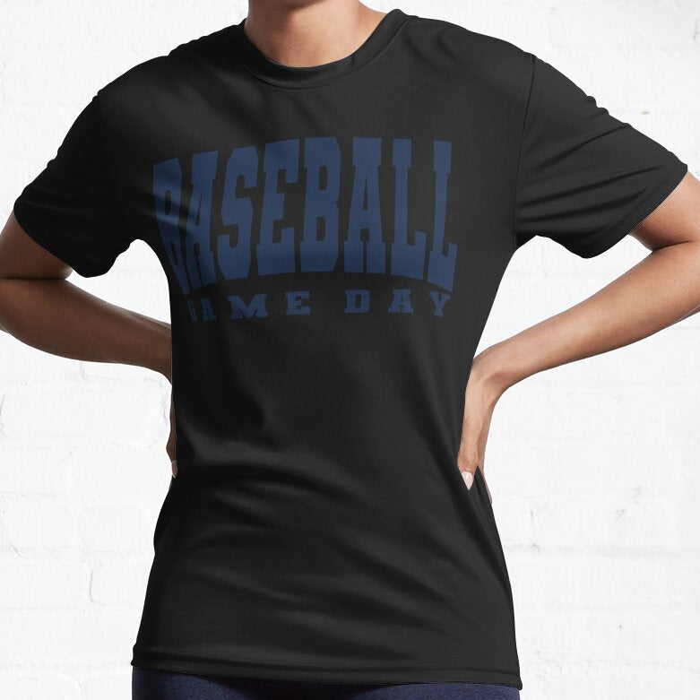 Baseball Game Day Shirt, Sporty Gift for Him, Her, or Any Baseball Fan, Vintage Baseball Hoodie for Game Day, Birthdays & Christmas, Baseball Mom & Dad Sweatshirt, Fun Gift for Men & Women Active T-Shirt