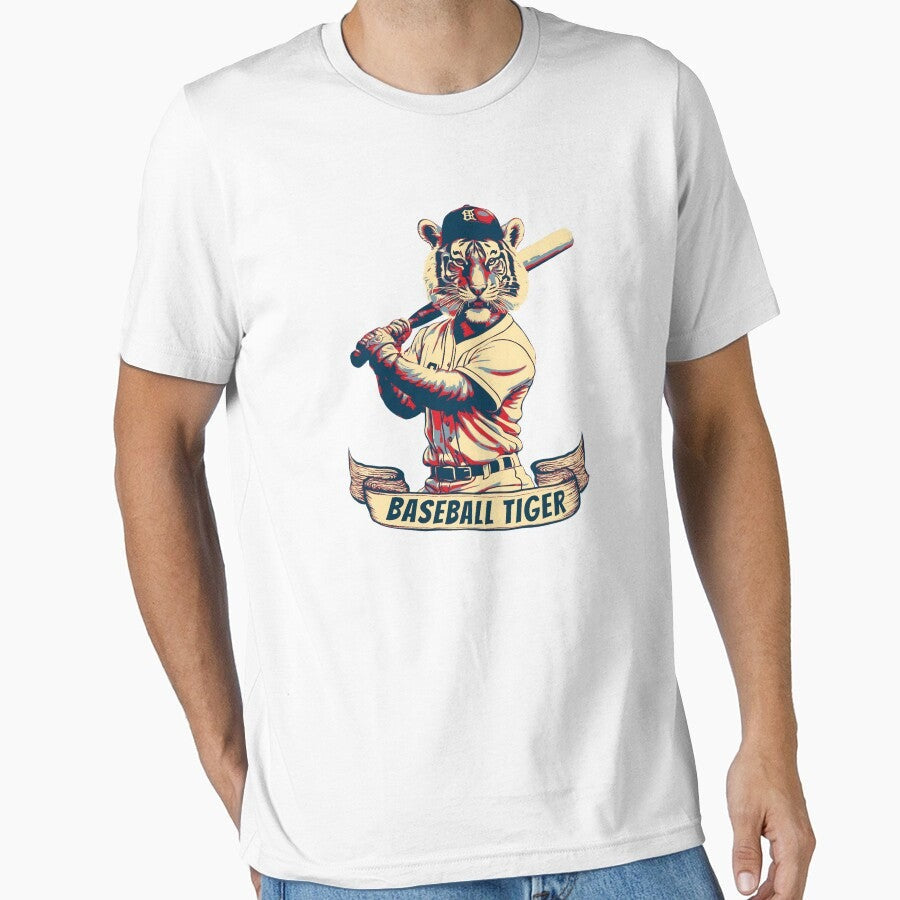 Baseball Tiger Vintage Essential T-Shirt
