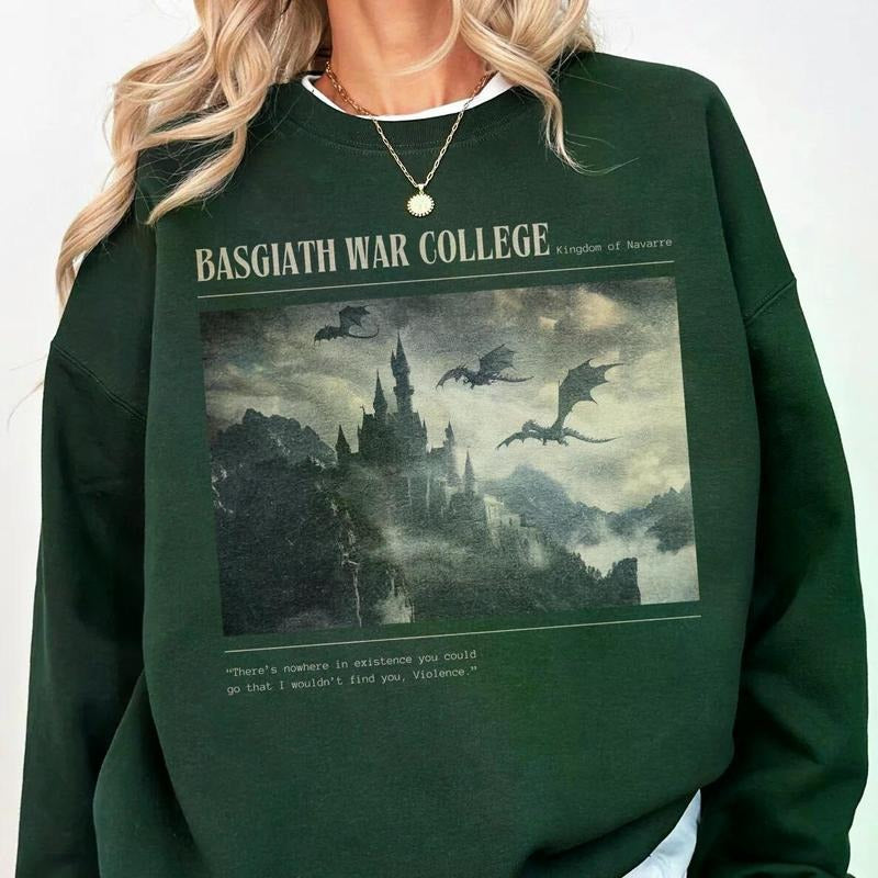 Basgiath War College Sweatshirt Hoodie, Witchy Christmas Gift, Witch Lady Girl Shirt, Witch Movie Shirt, Gift For Women