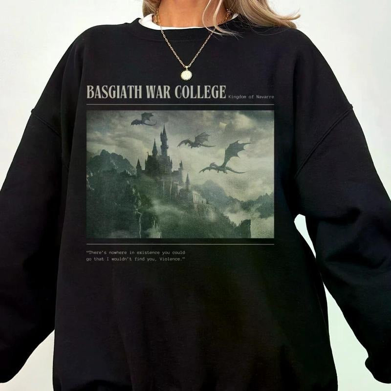 Basgiath War College Sweatshirt Hoodie, Witchy Christmas Gift, Witch Lady Girl Shirt, Witch Movie Shirt, Gift For Women