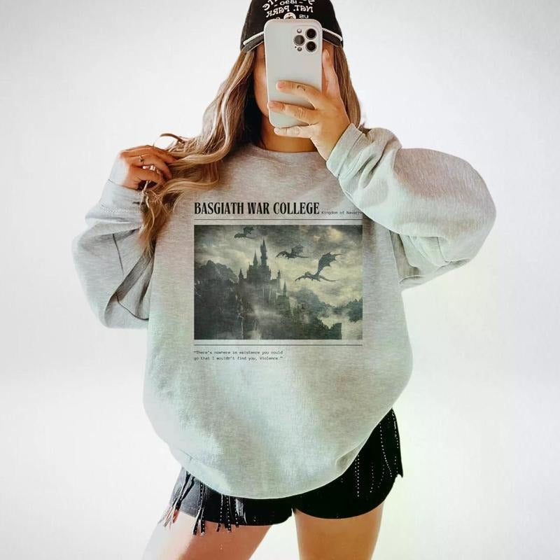 Basgiath War College Sweatshirt Hoodie, Witchy Christmas Gift, Witch Lady Girl Shirt, Witch Movie Shirt, Gift For Women