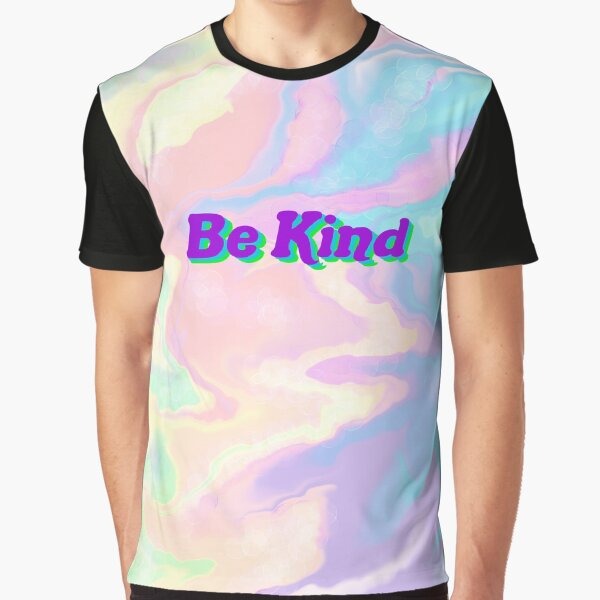 Be Kind Groovy Tie Dye Graphic T Shirt