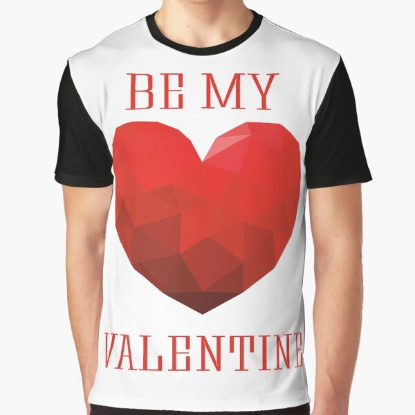 Be My Valentine Heart Graphic T-Shirt