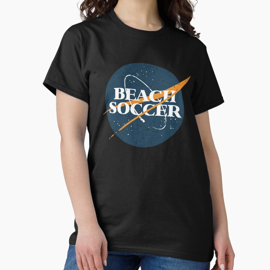 Beach Soccer Space Vintage Classic T-Shirt