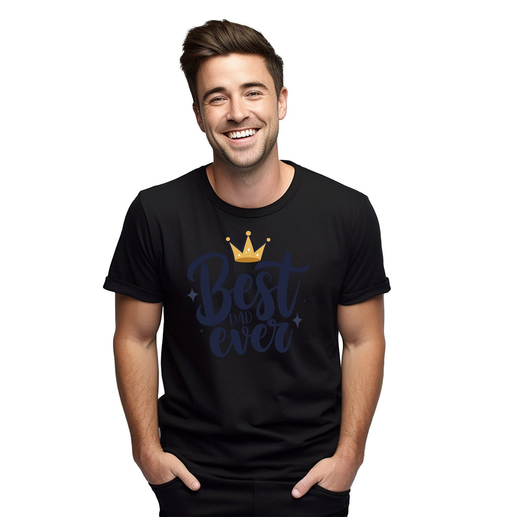 Best Dad Ever Crown Graphic Tee