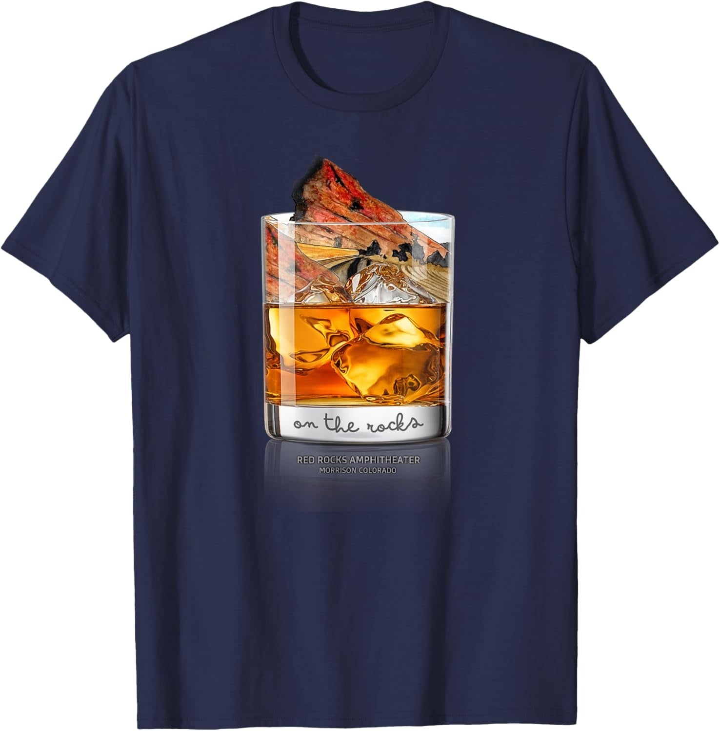 Best Music Venues On the Rocks at Red Rocks Amphitheater - Colorado T-Shirt, Blue