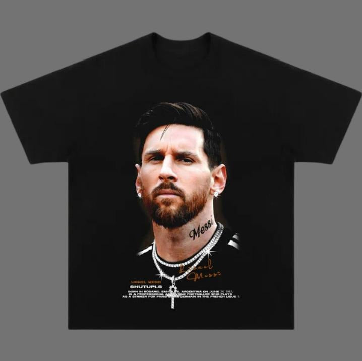 Big Face LIONEL MESSI T-Shirt, MESSI Vintage Tee, Unisex Soccer Shirt, Sweatshirt, Graphic Tees, Menswear Womenswear Streetwear