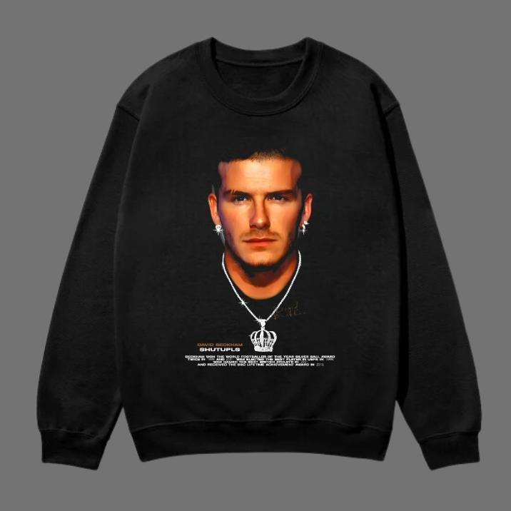 Big Head David Beckham T-Shirt, David Beckham Vintage Tee, Unisex Soccer Shirt, Sweatshirt, Graphic Tees, Menswear Womenswear Streetwear