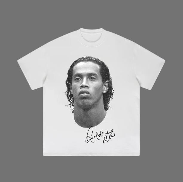 Big Head RONALDINHO YOUNG T-Shirt, RONALDINHO Vintage Tee, Unisex Soccer Shirt, Sweatshirt, Graphic Tees, Menswear Womenswear Streetwear