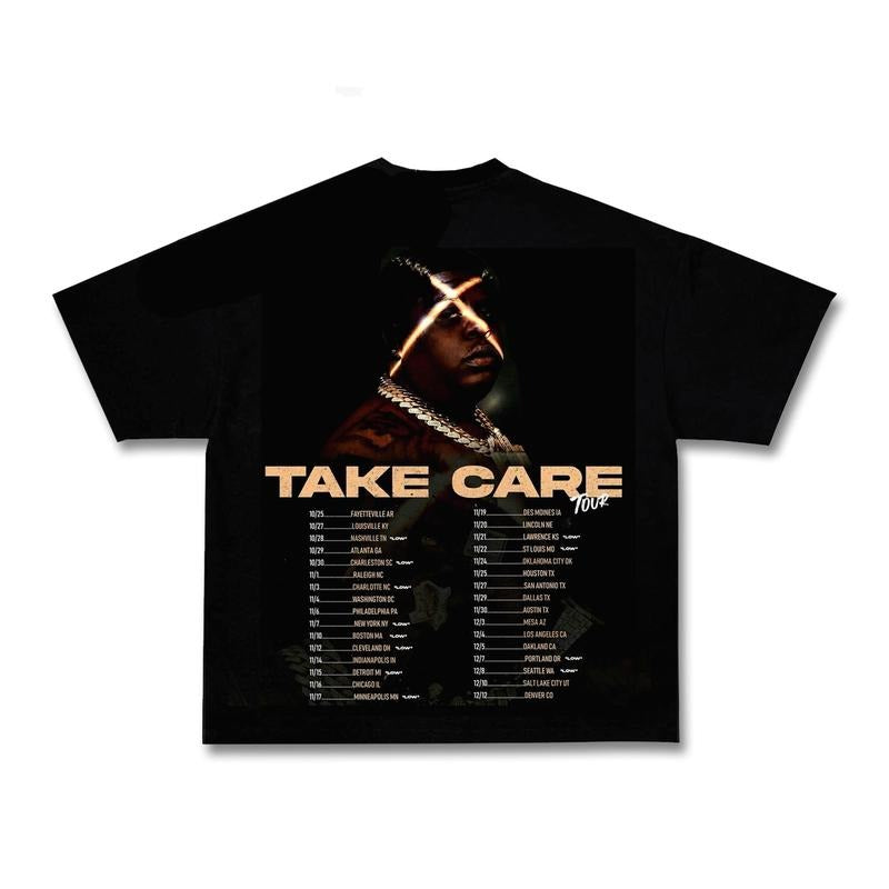 BigXthaPlug Take Care Ver2 Vintage 90s Graphic Tees, 2 Sides Cotton Vintage Shirt To Match Sneaker Hiphop Clothing Rapper Merch Shirt, Hiphop Tour Concert 2024, Gift For Fan Y2K Aesthetic Hoodie Sweatshirt