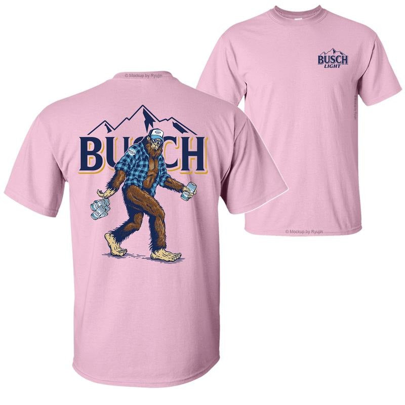 Bigfoot Bush Light T-Shirt Hoodie, 2 Sided Graphic Printed Unisex Classic Comfort Cotton T-Shirts in all Sizes all Colors for Men for Women