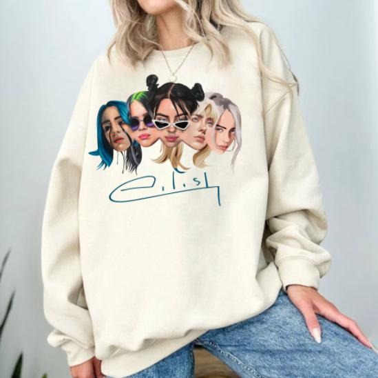 Biliee Face Fan Art Shirt, Hitt Me Hardd Street Style Shirt, Vintage Music Shirt, Music Sweatshirt