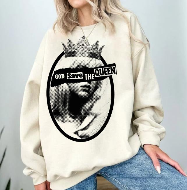 Biliee God save the queen Vintage Music Shirt, Music Sweatshirt