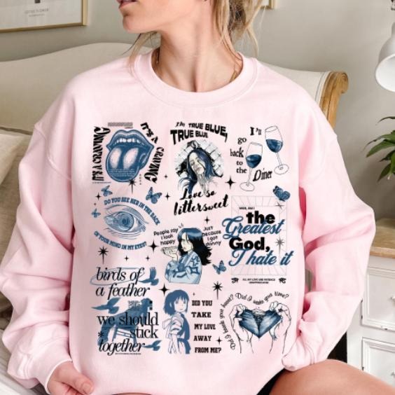 Biliee hit mee hard Shirt, Music Sweatshirt