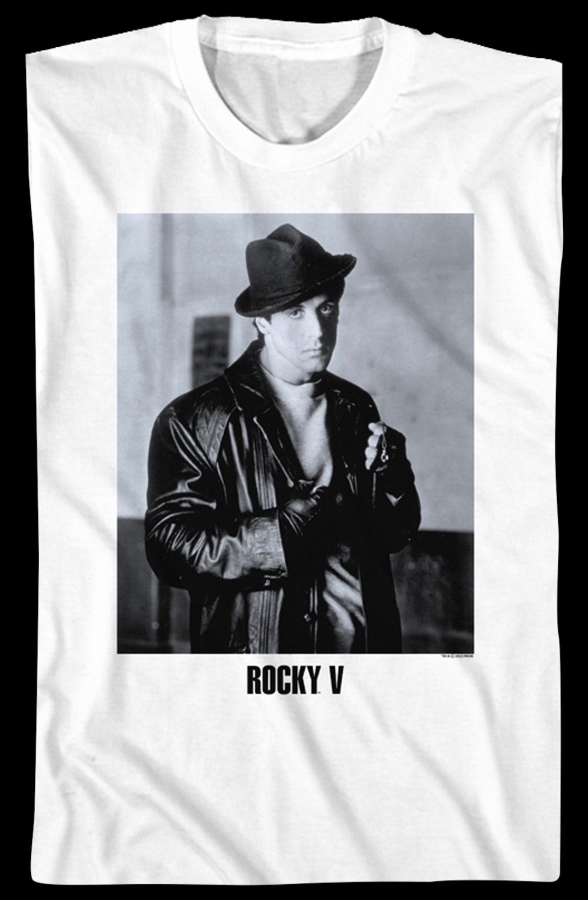 Black And White Rocky Balboa Photo Rocky V T-Shirt