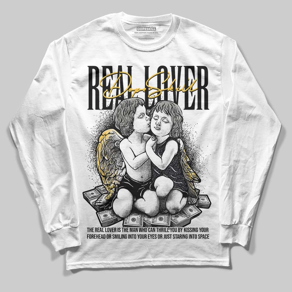Black Cat 3s DopeSkill Long Sleeve T-Shirt Real Lover Graphic