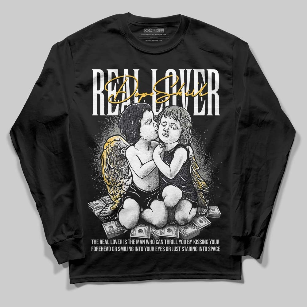 Black Cat 3s DopeSkill Long Sleeve T-Shirt Real Lover Graphic
