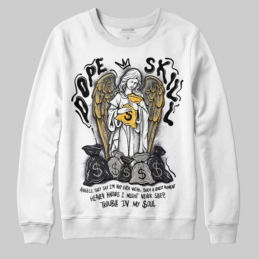 Black Cat 3s DopeSkill Sweatshirt Angels Graphic