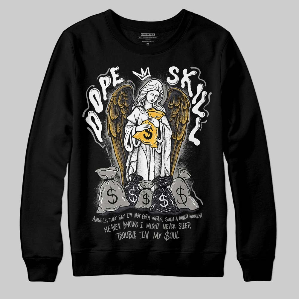 Black Cat 3s DopeSkill Sweatshirt Angels Graphic