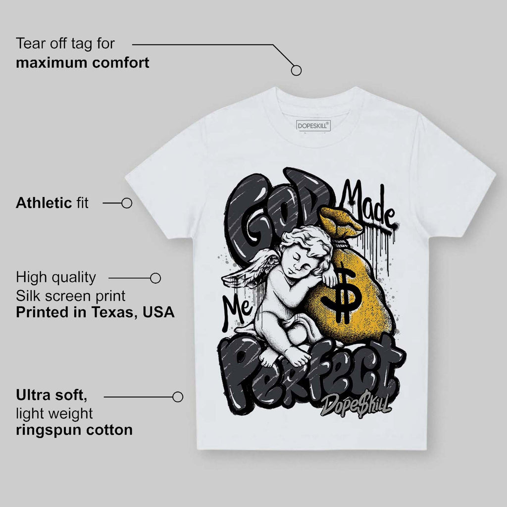 Black Cat 3s DopeSkill Toddler Kids T-shirt God Made Me Perfect Graphic