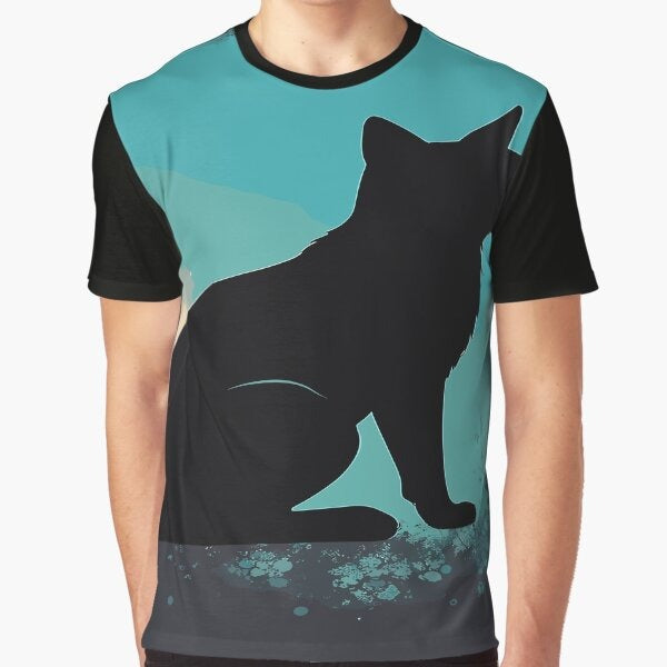Black Cat Graphic T-Shirt