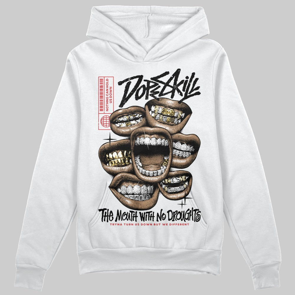 Black Cement 3s DopeSkill Hoodie Sweatshirt The Mouth With No Droughts Graphic