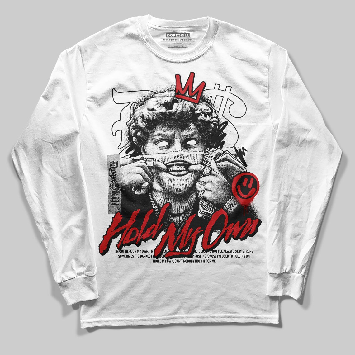 Black Cement 3s DopeSkill Long Sleeve T-Shirt In My Way Graphic