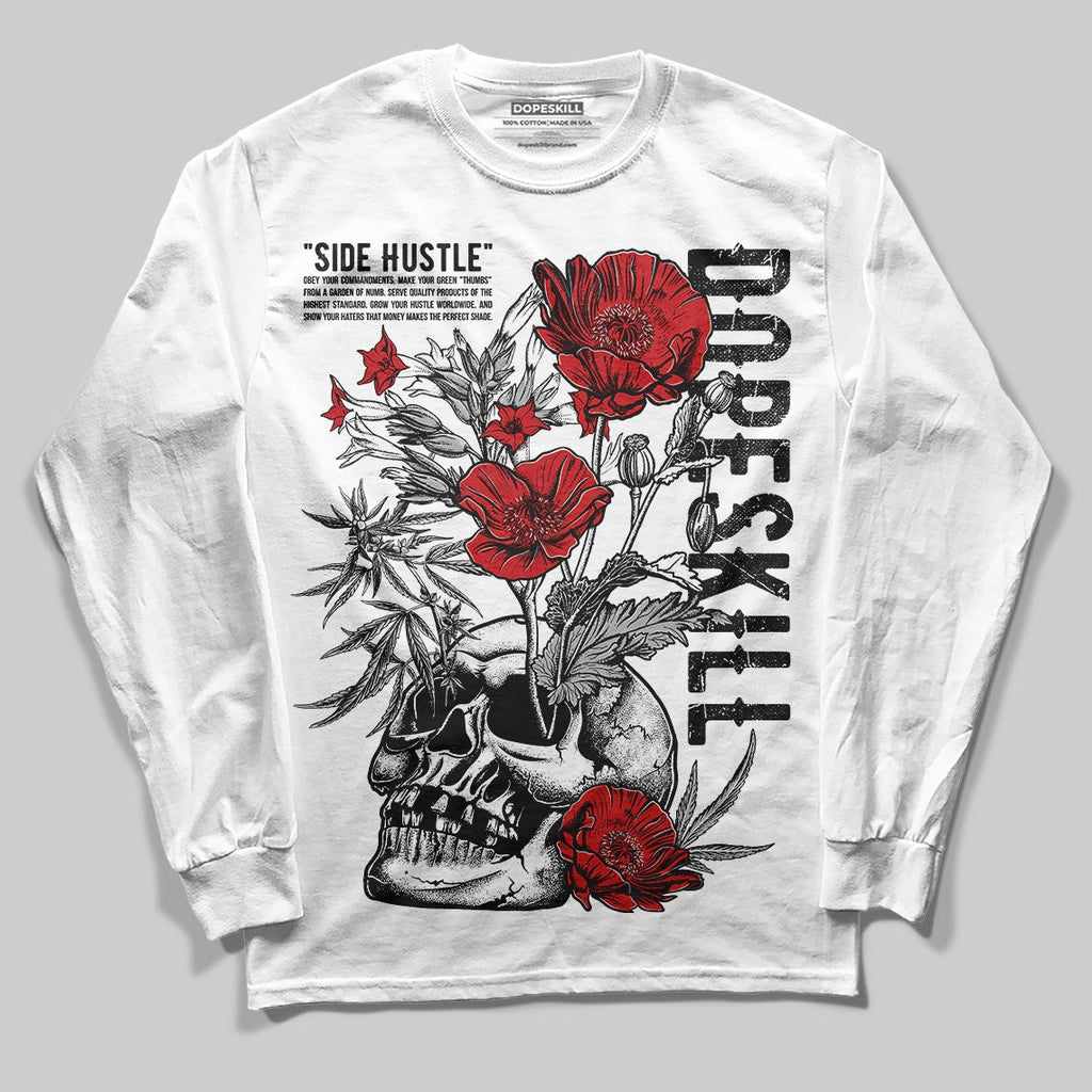 Black Cement 3s DopeSkill Long Sleeve T-Shirt Side Hustle Graphic