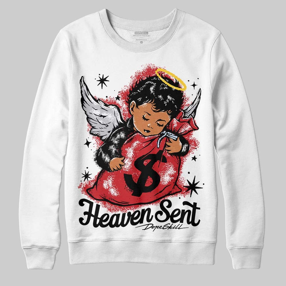 Black Metallic Reimagined 5s DopeSkill Sweatshirt Heaven Sent Graphic