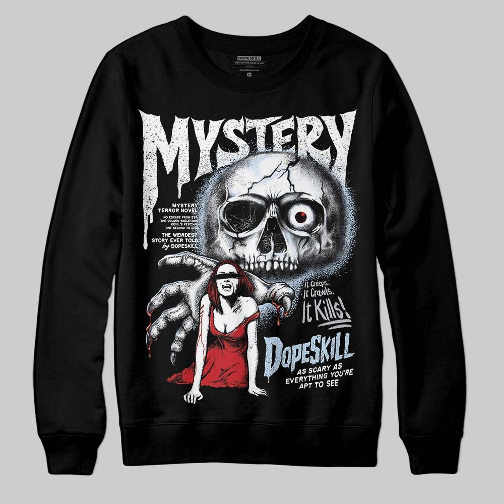 Black Metallic Reimagined 5s DopeSkill Sweatshirt Mystery Ghostly Grasp Graphic