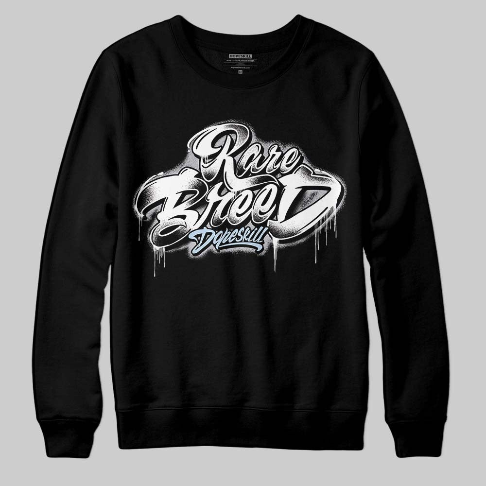 Black Metallic Reimagined 5s DopeSkill Sweatshirt Rare Breed Type Graphic