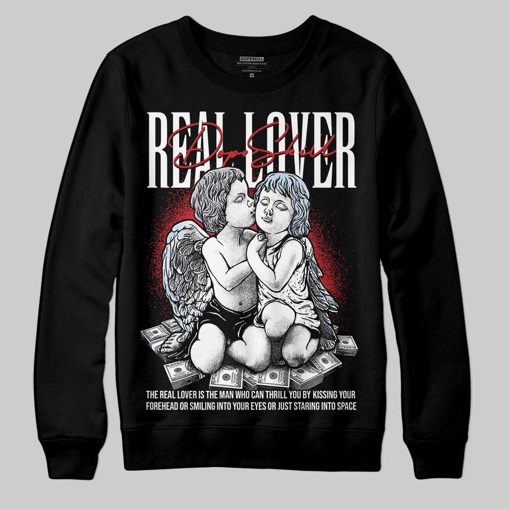 Black Metallic Reimagined 5s DopeSkill Sweatshirt Real Lover Graphic
