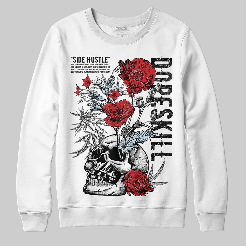 Black Metallic Reimagined 5s DopeSkill Sweatshirt Side Hustle Graphic