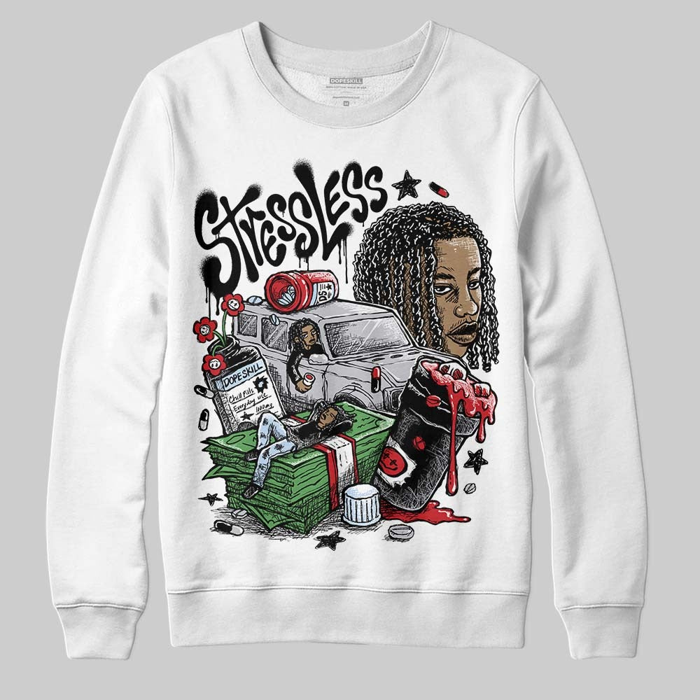 Black Metallic Reimagined 5s DopeSkill Sweatshirt Stressless Graphic