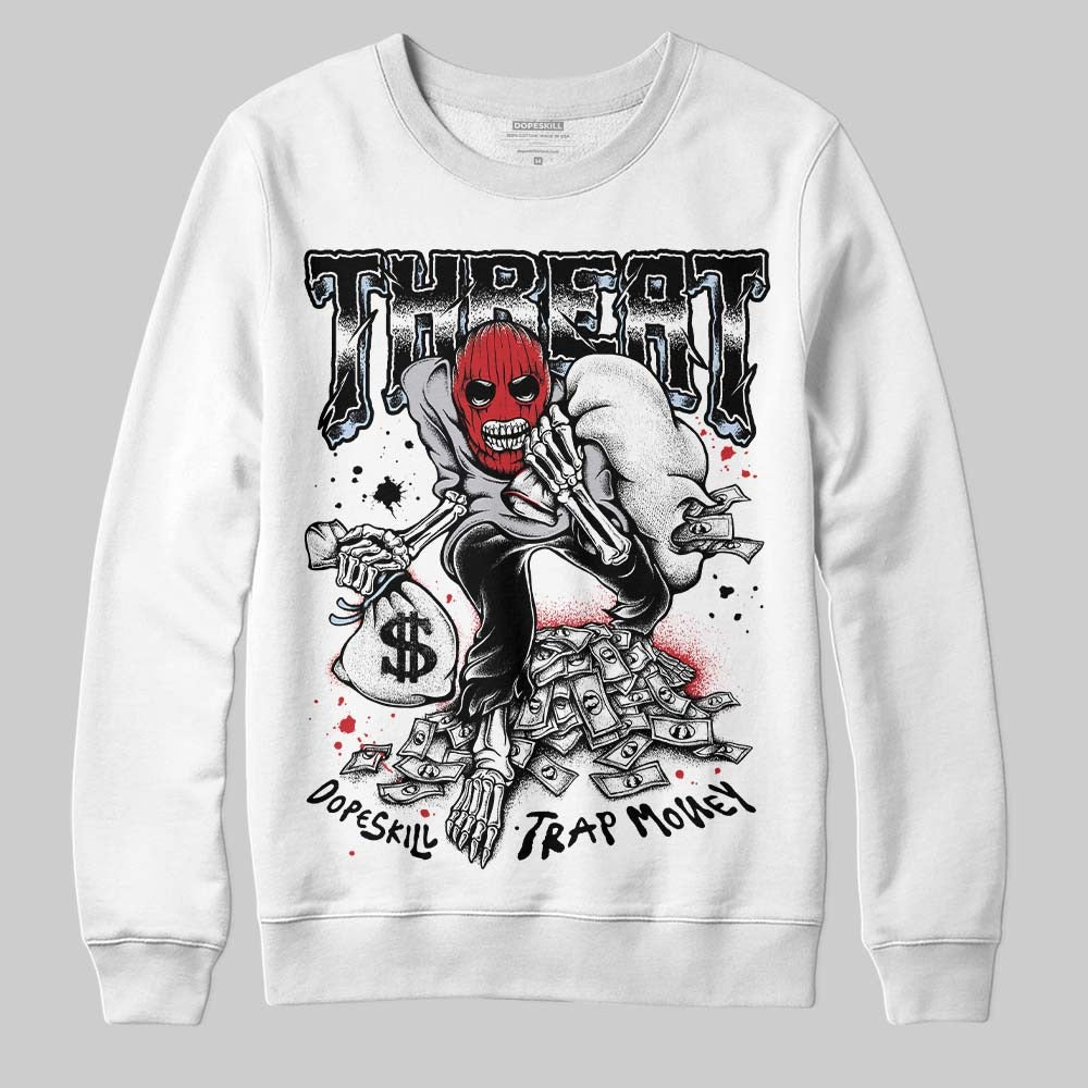 Black Metallic Reimagined 5s DopeSkill Sweatshirt Threat Graphic