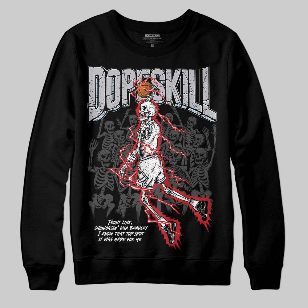 Black Metallic Reimagined 5s DopeSkill Sweatshirt Thunder Dunk Graphic