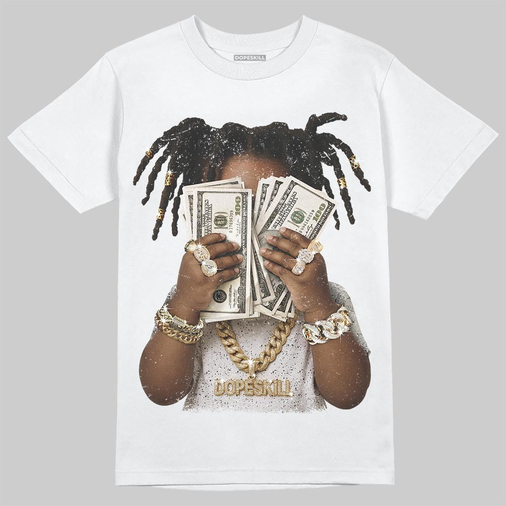 Black Metallic Reimagined 5s DopeSkill T-Shirt Rich Youth Graphic