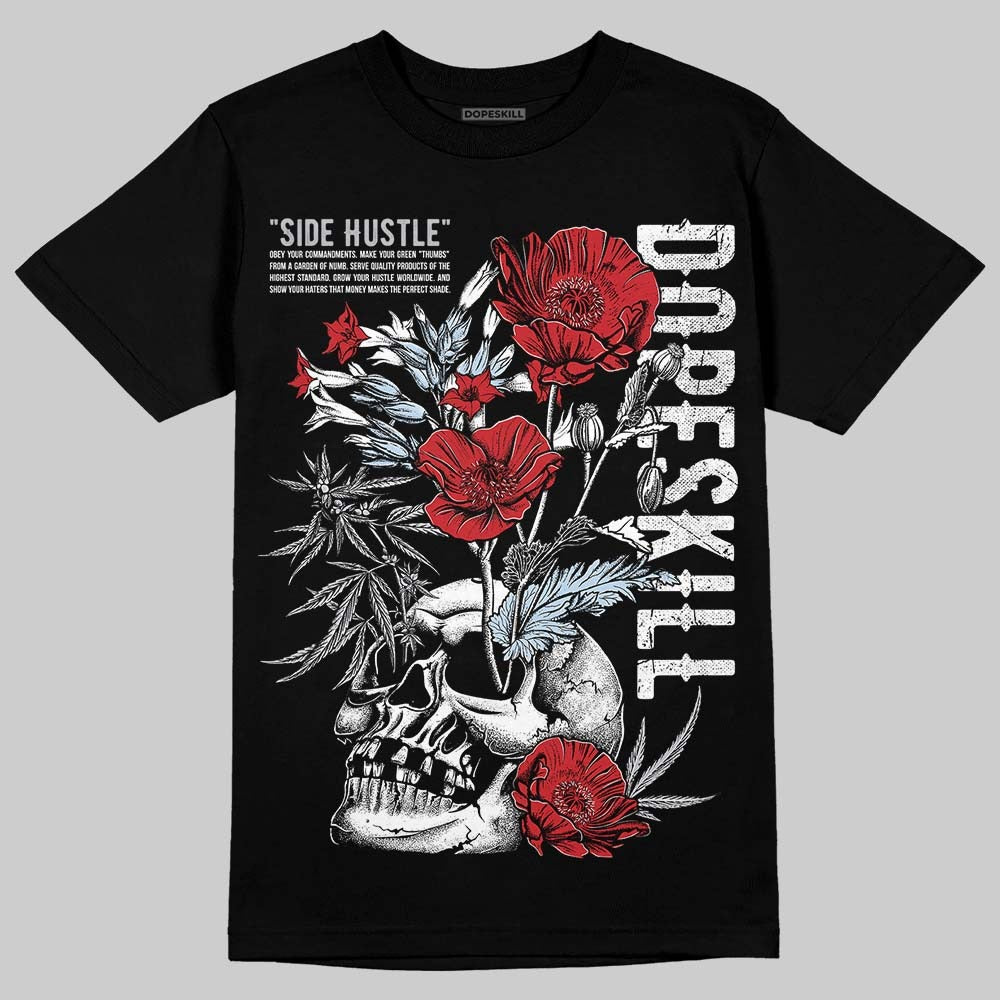 Black Metallic Reimagined 5s DopeSkill T-Shirt Side Hustle Graphic
