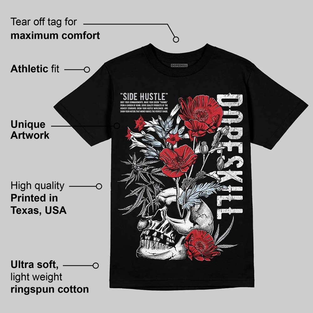 Black Metallic Reimagined 5s DopeSkill T-Shirt Side Hustle Graphic