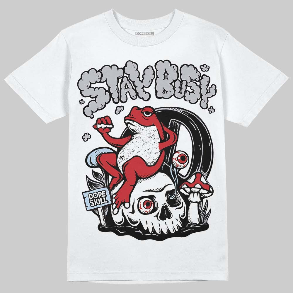 Black Metallic Reimagined 5s DopeSkill T-Shirt Stay Busy Graphic