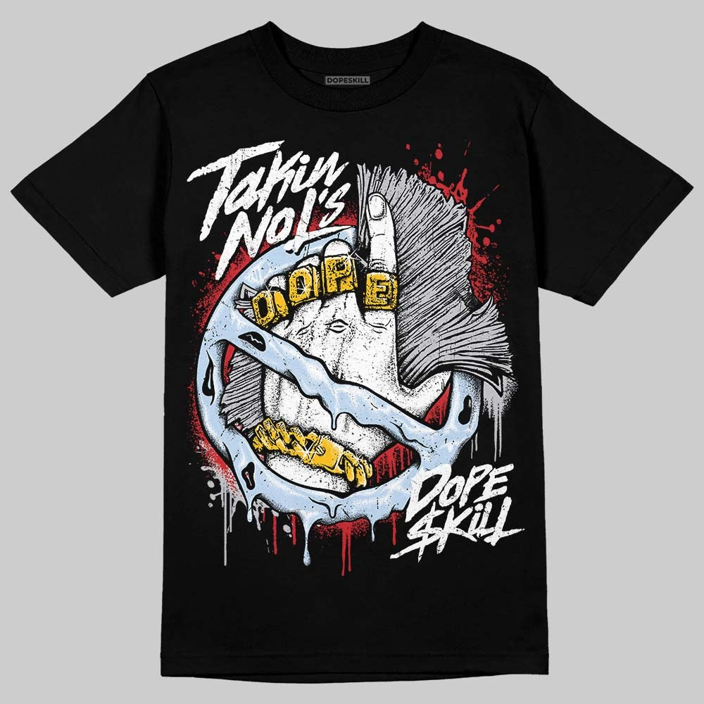 Black Metallic Reimagined 5s DopeSkill T-Shirt Takin No L's Graphic