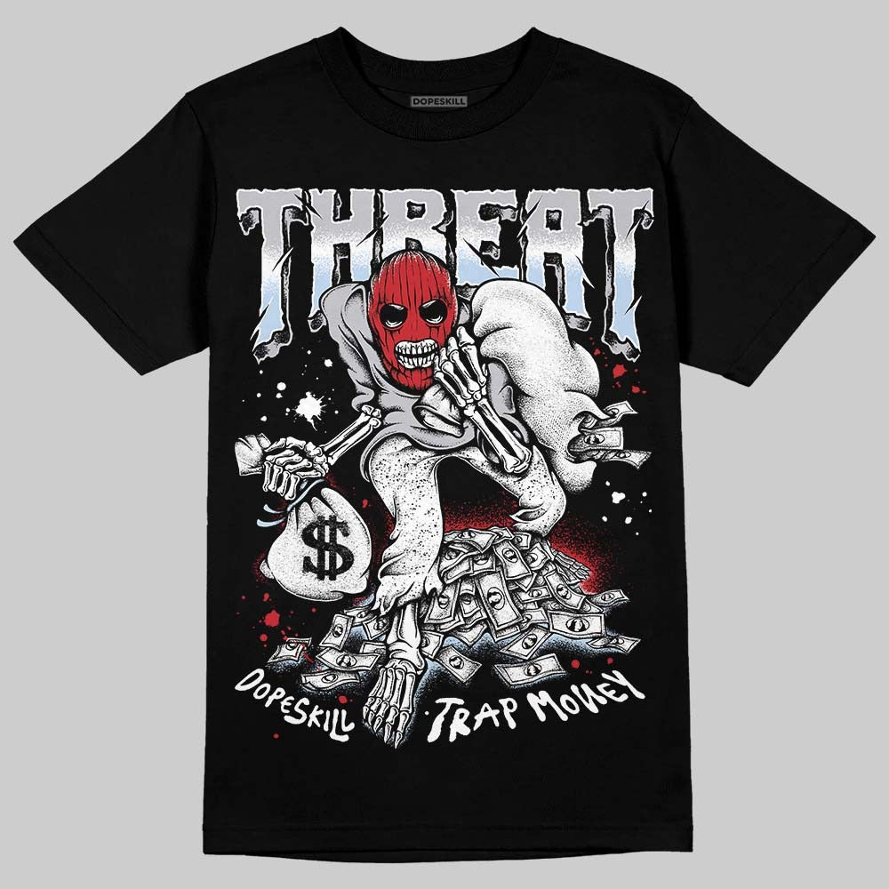 Black Metallic Reimagined 5s DopeSkill T-Shirt Threat Graphic