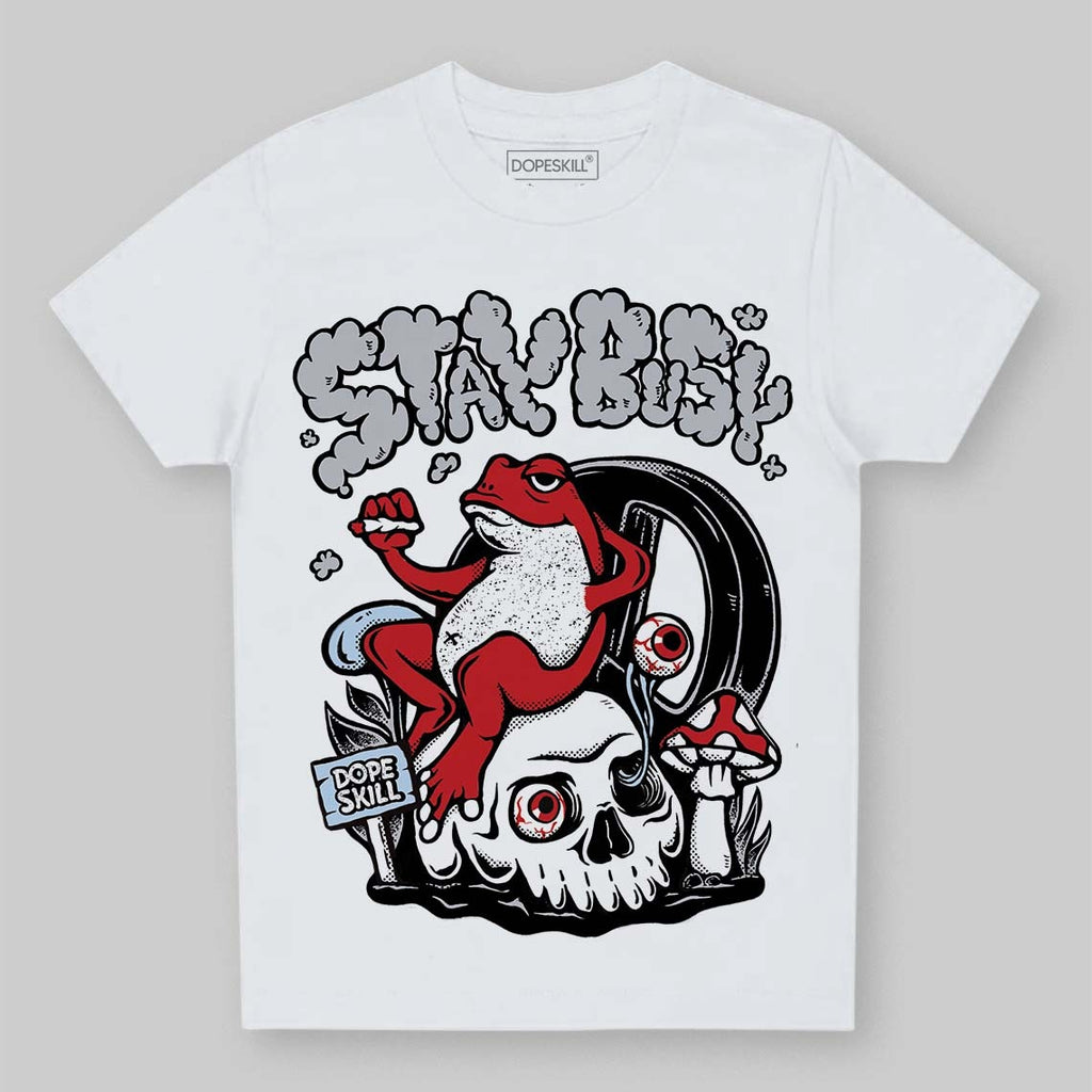 Black Metallic Reimagined 5s DopeSkill Toddler Kids T-shirt Stay Busy Graphic