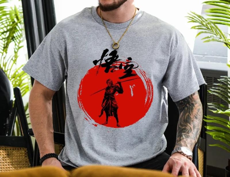 Black Myth Wukong Shirt, Video Game Shirt, Gamer Boyfriend Gift, Gamer Tshirts, Gamer Gifts, Gift For Gamer Husband, Wukong Black Myth Shirt, Unisex S